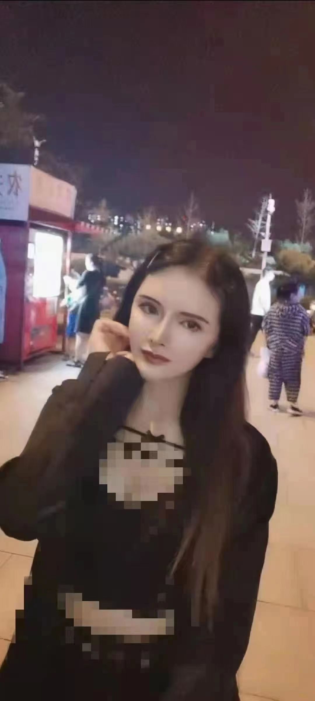 混血儿曼妮，天然大胸36c