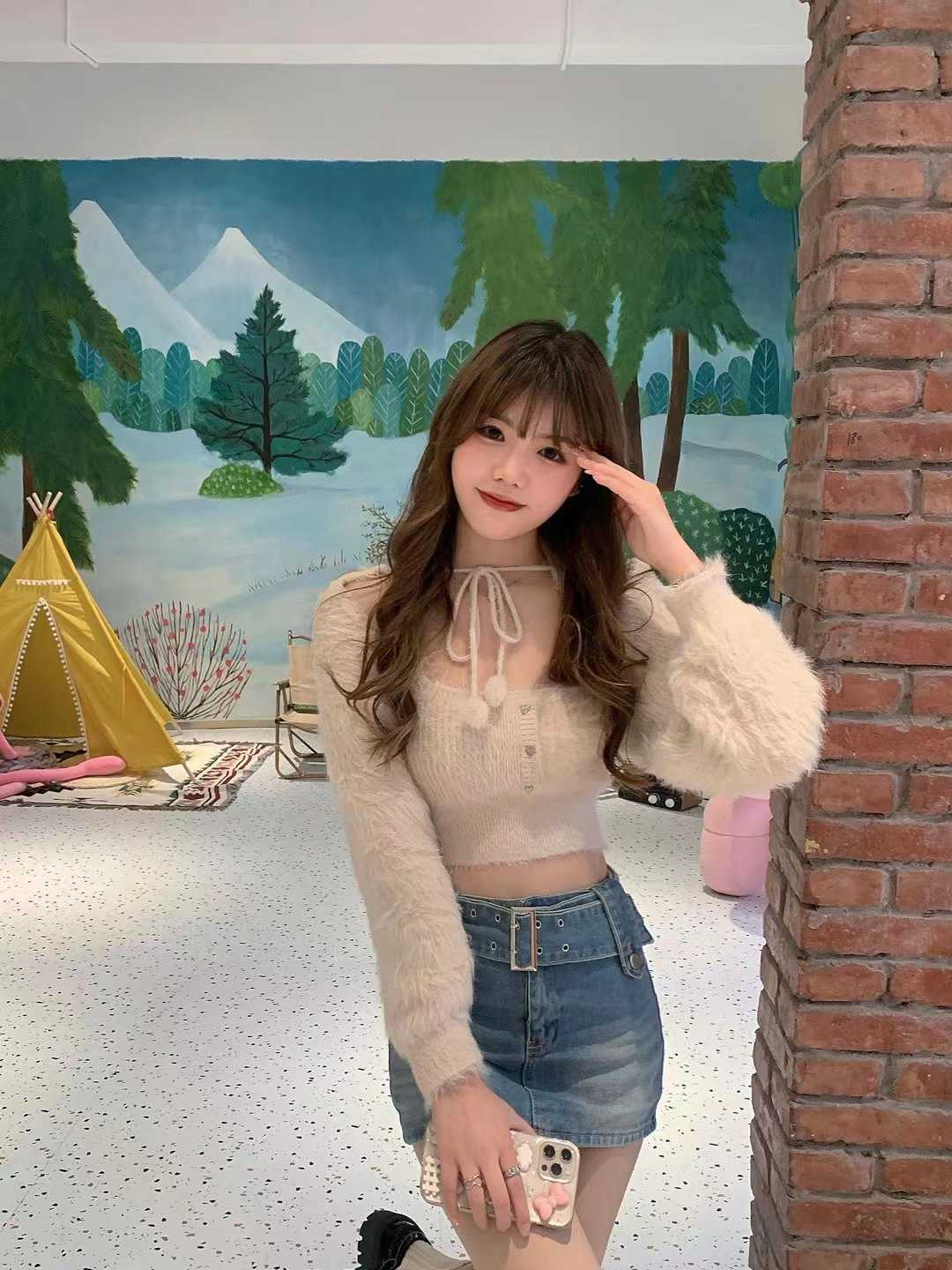 配合默契的清纯妹子