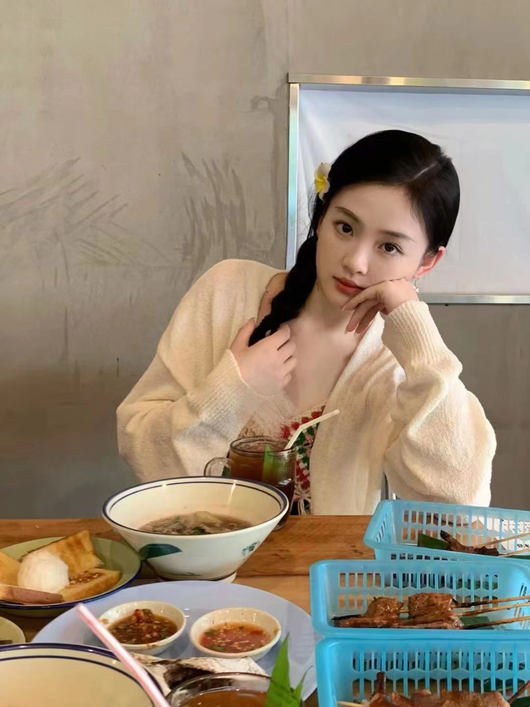 服务态度很好，给我吹了很久