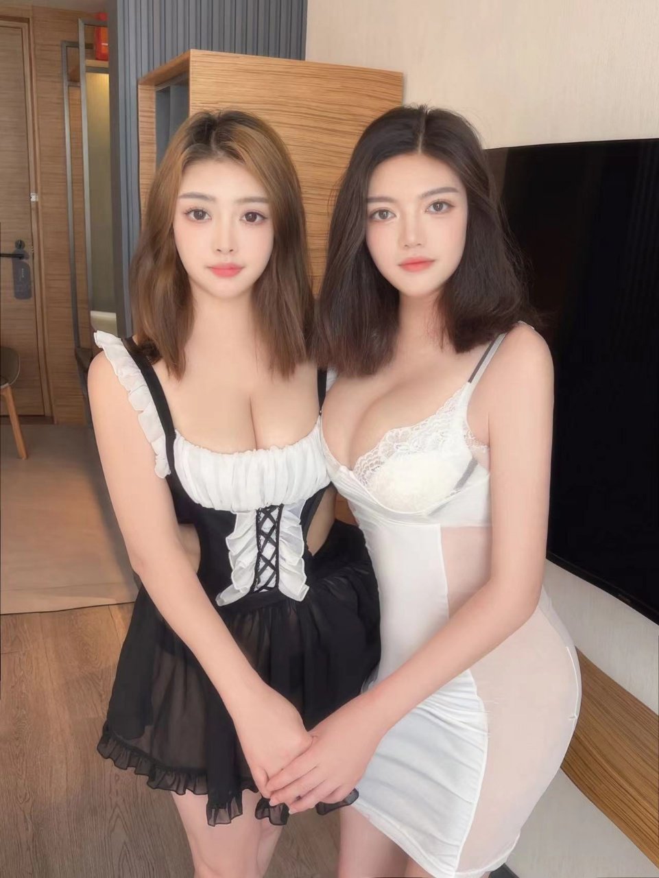 水墨组合，真人真照