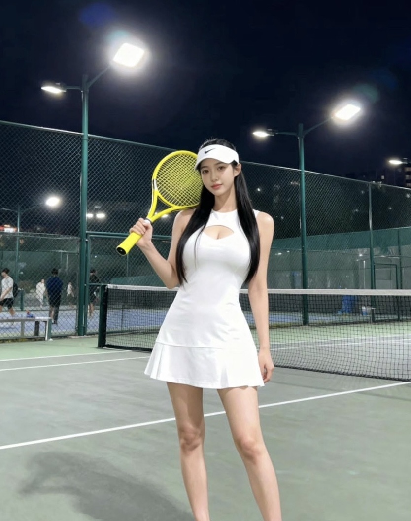 网球运动员 爱运动身材完美